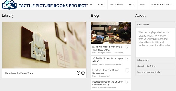The Tactile Picture Books Project