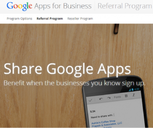 Google запускает программу рефералов для Google Apps