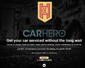 CarHero подсказывает о необходимости замены масла и мойке машины